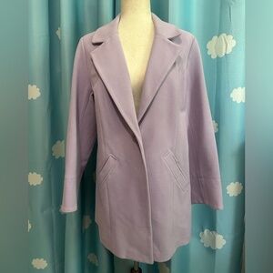 Chico's soft lavender overcoat- lightweight. 8-10
